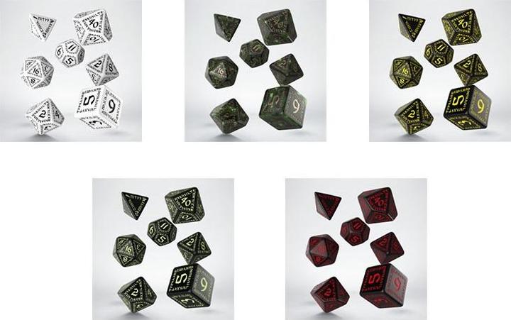 Image du produit Q Workshop SRUN98 - Jeu de cubes RuneQuest, vert bouteille & or (7)