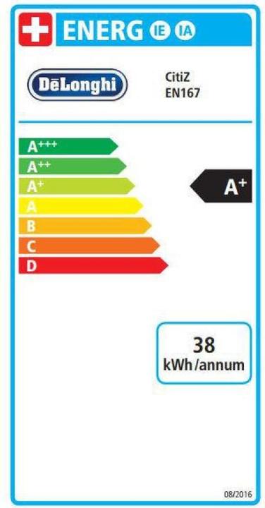 Energielabel De'Longhi CitiZ (NESPRESSO Origineel)