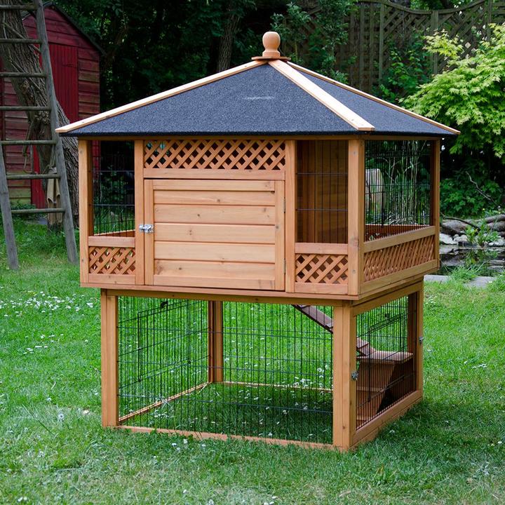 Produktbild zooplus Kaninchenstall Outback Pagode mit Freigehege (Pakete