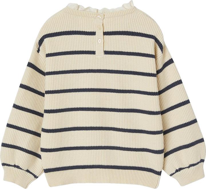 Actual product image Vertbaudet Mädchen Pullover mit Volantkragen, Capsule Collection MAMA, TOCHTER & BABY Oeko-Tex (110)