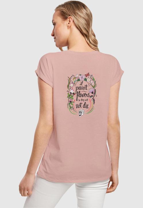 Produktbild Merchcode Ladies Frida Kahlo - Skeleton Extended Shoulder Tee - 116121 (L)