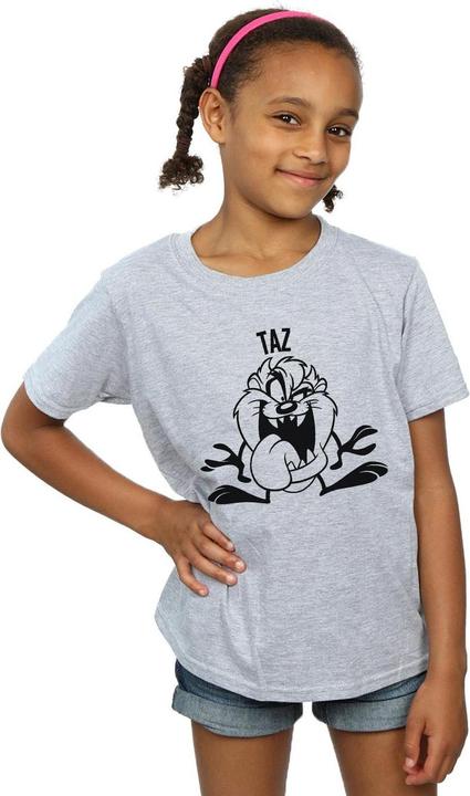 Immagine prodotto Looney Tunes Taz Large Head Maglietta Ragazze (152, 158)