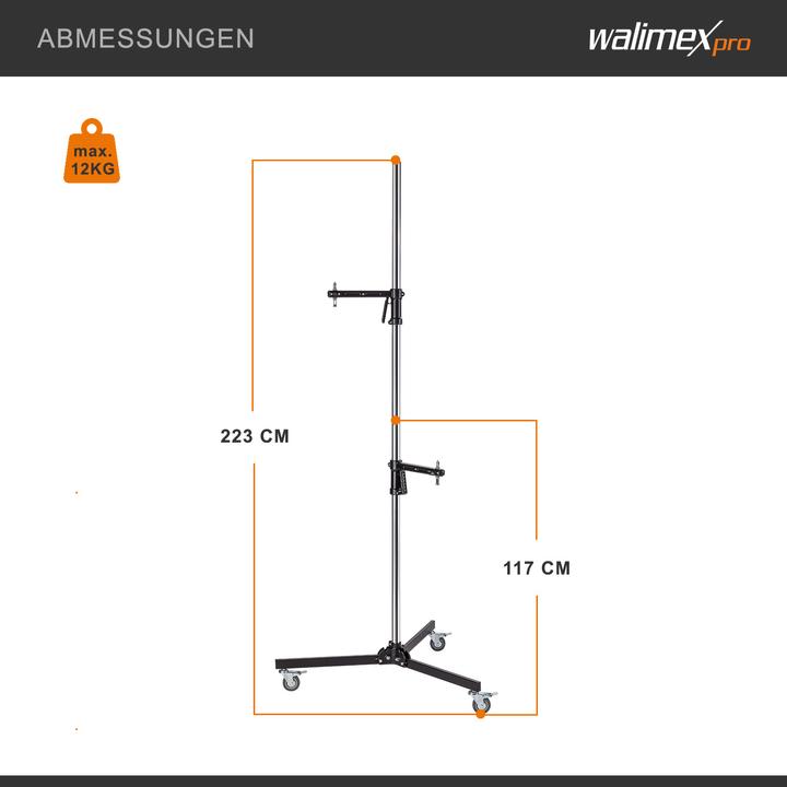 Produktbild Walimex pro Pro Rollstativ (223 cm, 12 kg)