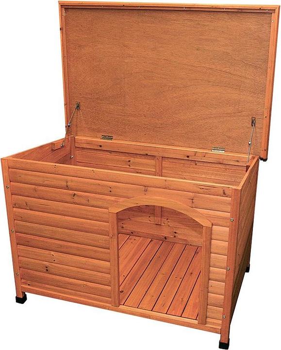 Immagine prodotto Trixie Casa per cani con tetto piatto Natura Dimensione (Cuccia per cani)