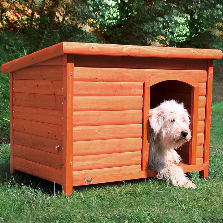 Immagine prodotto Trixie Casa per cani con tetto piatto Natura Dimensione (Cuccia per cani)