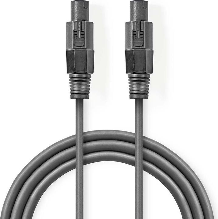 Produktbild Nedis Lautsprecherkabel 48 x 0.20 mm Kupfer 10.0 m rund PVC Dunkelgrau Kartonverpackung (10 m, 0.20 mm²)