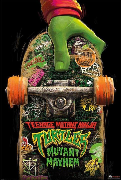 Image du produit Teenage Mutant NT Affiche Skateboard (91 x 61 cm)