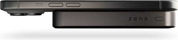Actual product image Zens Slim Qi2 Al Powerbank10.000mAhBlack (10000 mAh, 38.70 Wh)