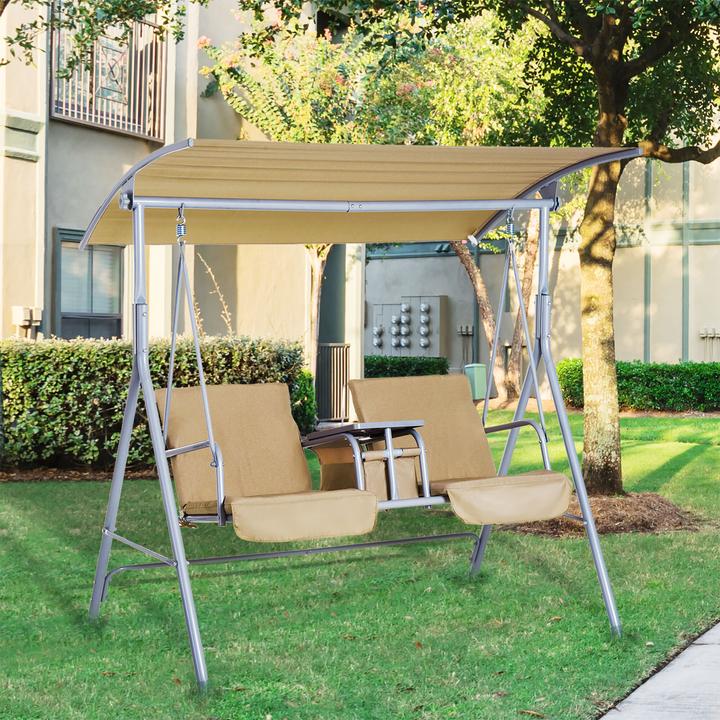Produktbild Outsunny Gartenschaukel mit Sonnendach