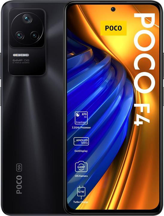 Xiaomi Poco F4 (128 GB, Night Black, 6.67", Dual SIM, 64 Mpx, 5G)