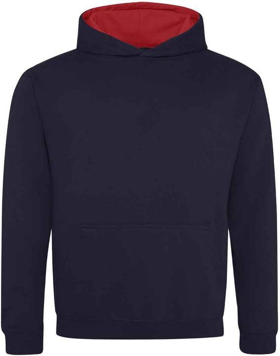 New French navy blue/fire red