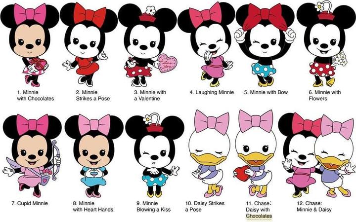 Productafbeelding Monogram Int. Minnie Mouse 3D PVC taslabels Serie 1 Display (24)