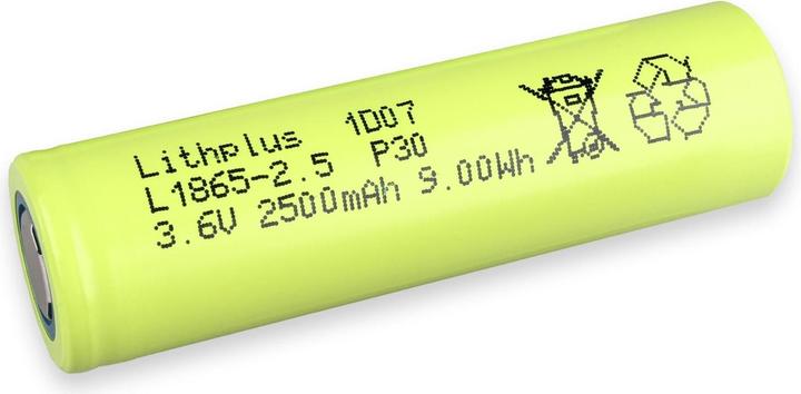Actual product image Terrae Li-ion battery INR18650-25P, 3.6V/2500mAh (18650, 2500 mAh)