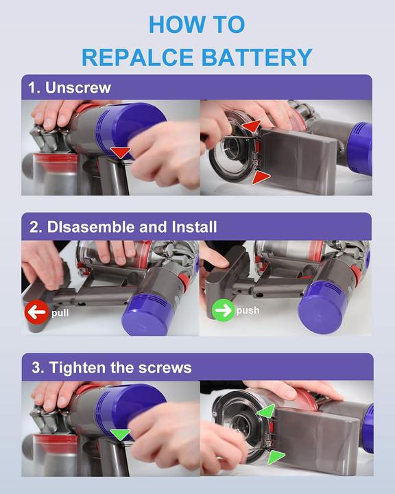 Produktbild DTK Ersatzakku Für Dyson V8 Staubsauger