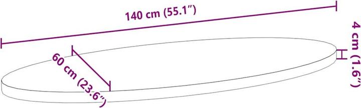 Image du produit VidaXL Lyndsie (140 x 60 x 4 cm)