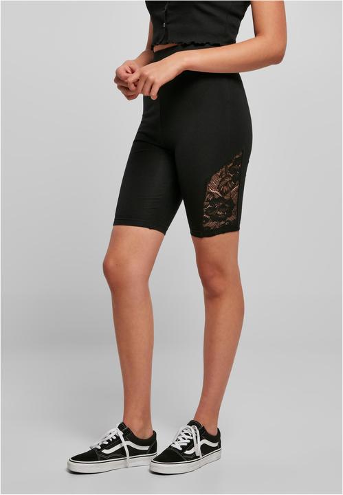 Actual product image Urban Classics Ladies High Waist Lace Inset Cycle Shorts - 16956 (M)