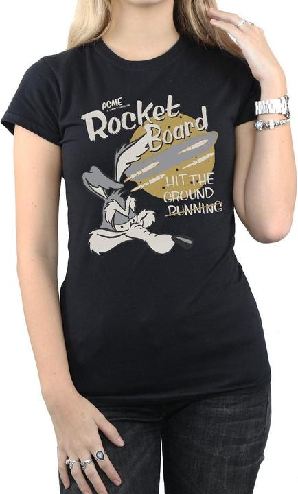 Immagine prodotto Looney Tunes Wile E Coyote Rocket Board Maglietta Donna (L)