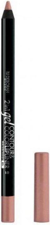 Deborah Milano 2in1 Gel Contour & Colour Lip Liner No 01 (nude rose)
