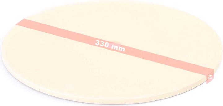 Produktbild Toboli Pizzastein Gasofen mit Drehfunktion Ø330mm Cordierit Pizzabackstein Ofen