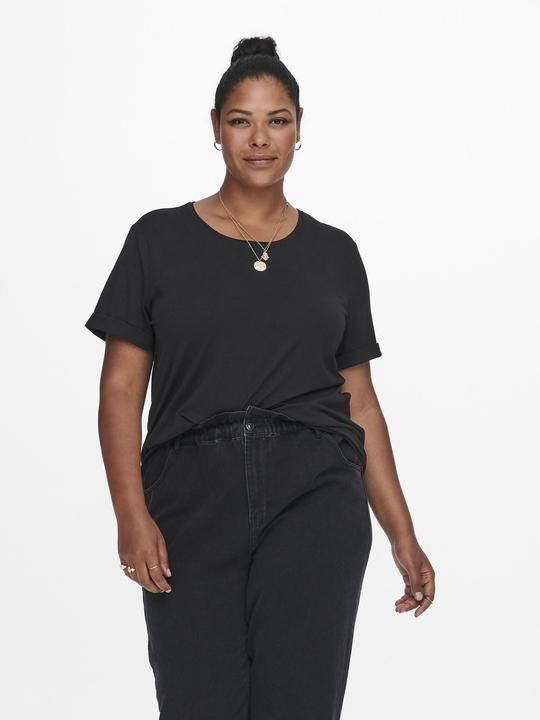 Actual product image Only Regular fit Round neck Folded cuffs T-shirt T-shirt (S)