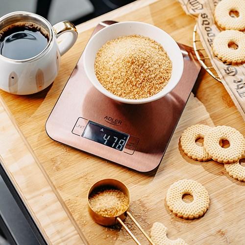 Immagine prodotto Adler Bilancia da cucina Bilancia da cucina | AD 3183c | Graduazione 1 g | Rame