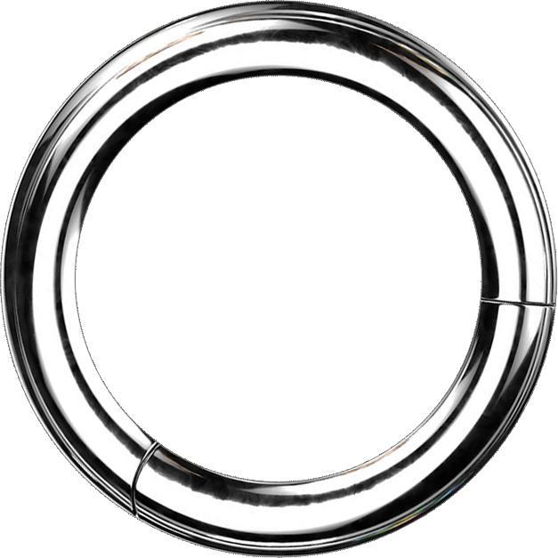 Star Piercing Segmentring klappbar silber (ohne Messing, Titan G23)