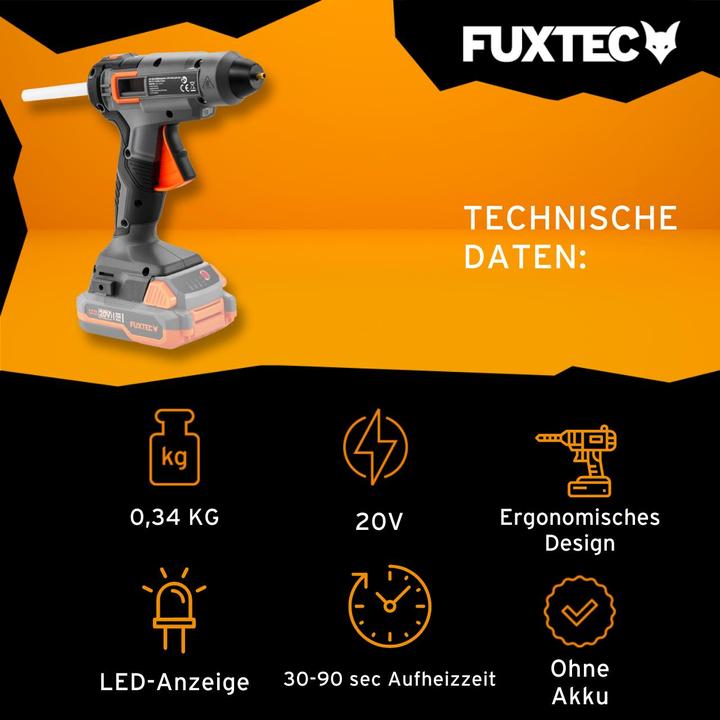 Produktbild Fuxtec 20V Akku Heissklebepistole FX-E1GG20