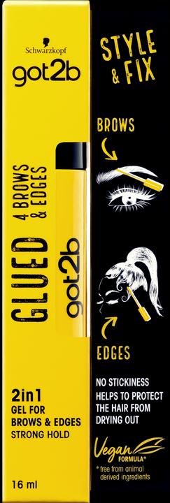 Image du produit Got2b glued 4 brows&edges gel (Gel coiffant, 16 ml)