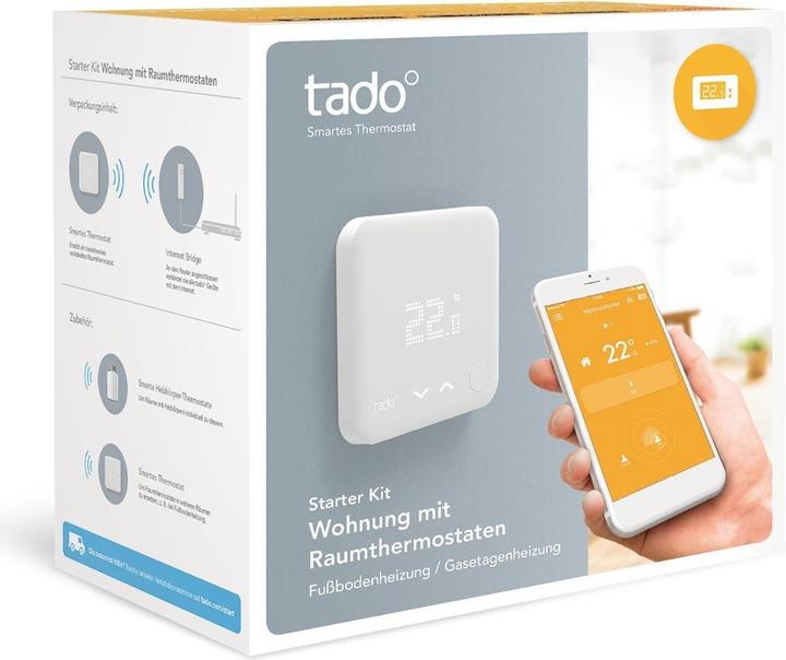 Produktbild tado° Starter Kit V3 für Wohnungen mit Raumthermostat