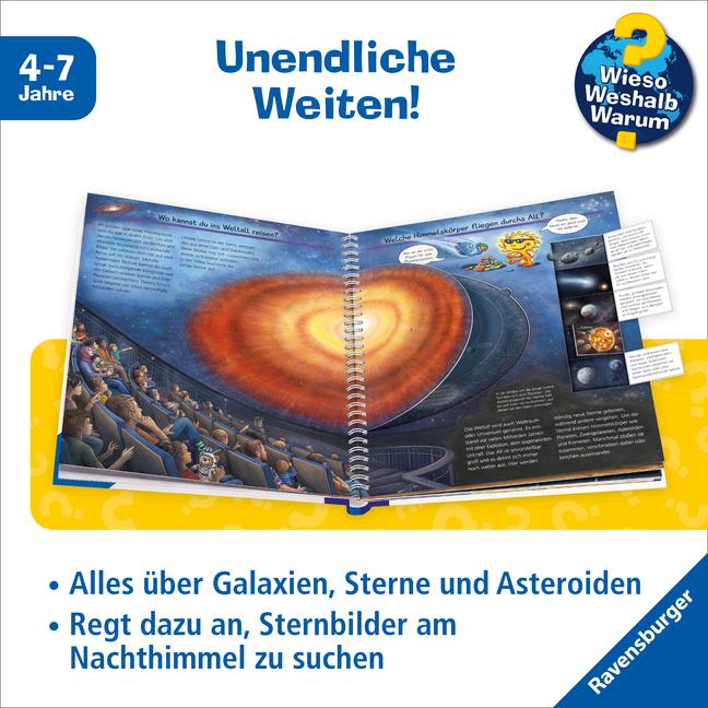 Immagine prodotto Ravensburger Wieso? Weshalb? Warum?, Band 59: Wir erforschen Sterne und Planeten (Tedesco, Andrea Erne, Markus Humbach, 2023)