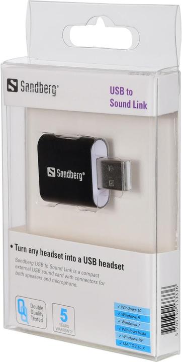Actual product image Sandberg USB to Sound Link (USB)
