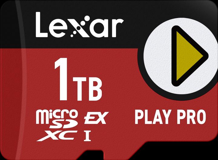 Immagine prodotto Lexar microSD Express 7.1 PLAY Pro 1TB up to R900/W600MB/s Write (104MB/s with UHS-I) (1000 GB, microSD Express, U3, UHS-I)