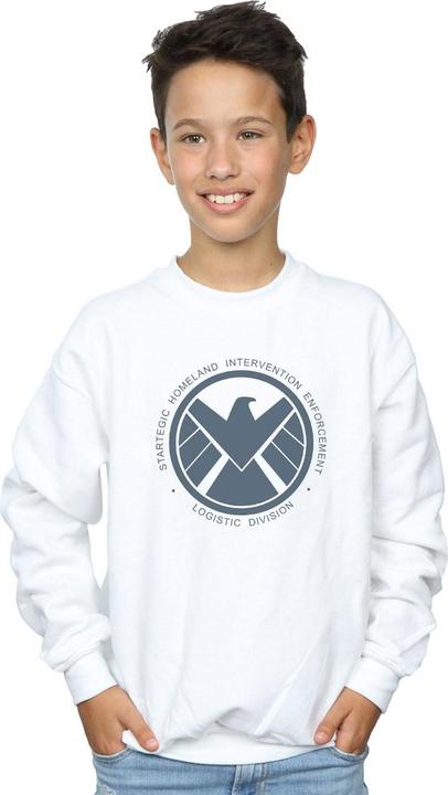 Actual product image Boys Agents Of SHIELD Logistics Division Sweatshirt (116)
