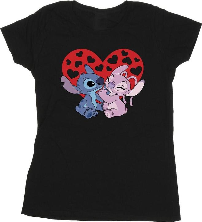 Image du produit Disney - T-shirt LILO & STITCH HEARTS - Femme (XL)