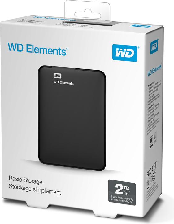 Actual product image WD Elements Portable USB3.0 2TB (2 TB)