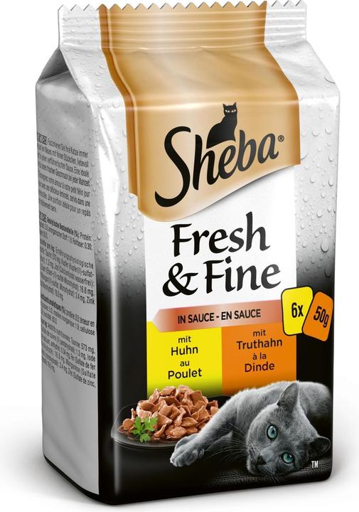 Produktbild Sheba Fresh und Fine in Sauce (Adult, 6 Stk., 300 g)