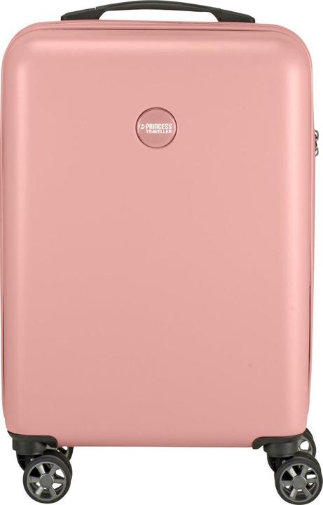 Princess Traveller PT01 Deluxe - HandbagageKoffer - Pfingstrosse Pink - S - 55 cm (Handgepäck (bis 50l))