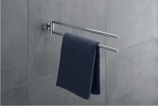 Image du produit Duravit Porte-serviettes KARREE 2 bras, mobile chromé