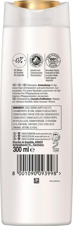 Produktbild Pantene Volumen Pur (300 ml, Flüssiges Shampoo)