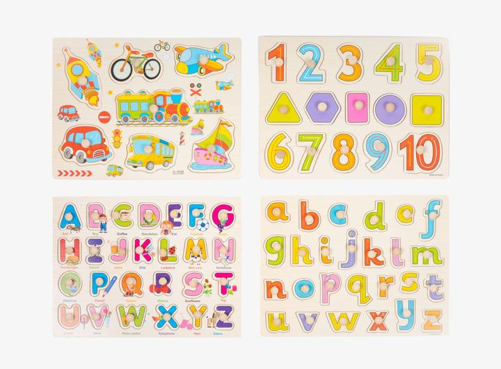 Actual product image The twiddlers Peg puzzle set of 4 Wildlife Learning (4 pieces)
