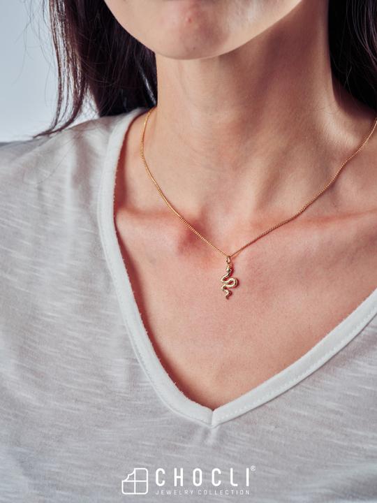 Actual product image MTM Snake Necklace (18k Gold, Brass)
