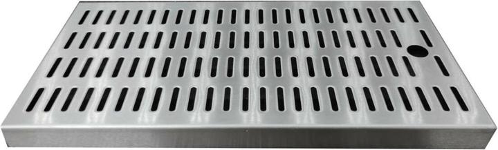 Image du produit Ich-zapfe Tropfblech - CNS zum Einlassen 440 mm x 240 mm inkl. Ablaufstutzen