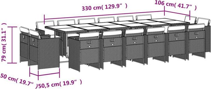 Produktbild VidaXL Oberriexingen (106 cm)