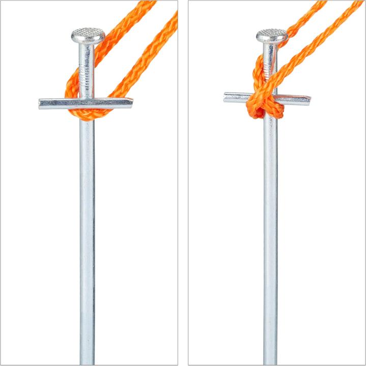 Actual product image Relaxdays Set of 10 Heavy Duty Tent Pegs