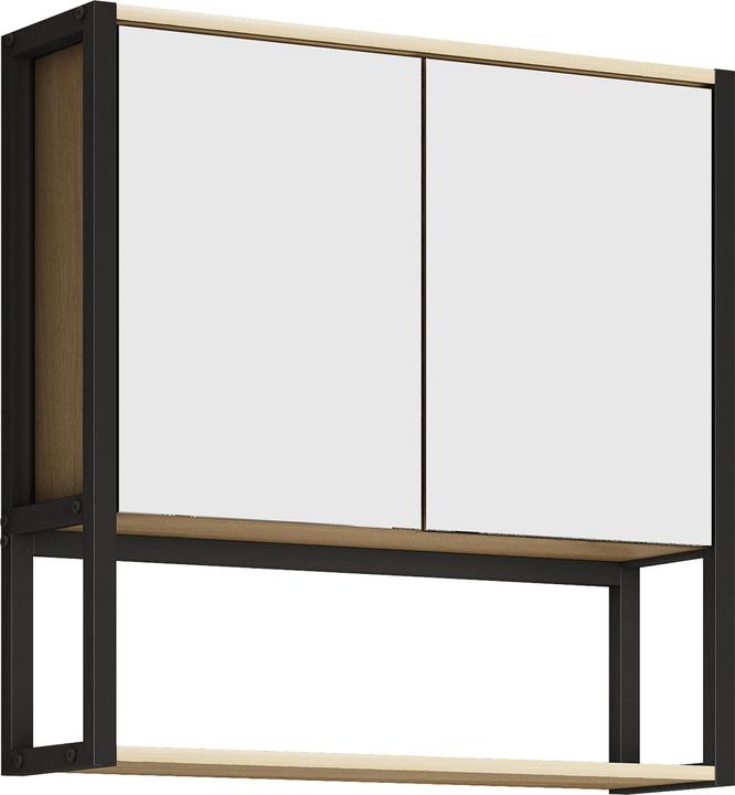 Image du produit VCM Holz Metall Spiegelschrank Spiegel Edino (60 x 60 x 17 cm)