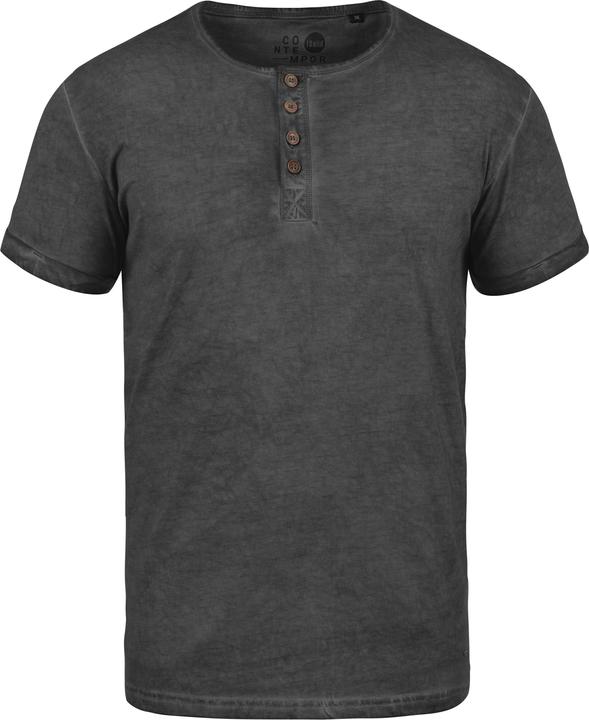 Immagine prodotto Solid Tihn T-Shirt A Maniche Corte Maglietta Da Uomo Con Collo Grandad In Cotone 100% (XL)