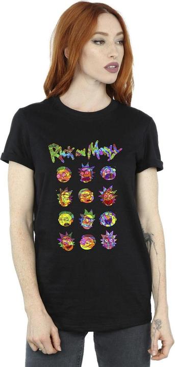 Produktbild Rick And Morty Tie Dye Faces TShirt (XL)