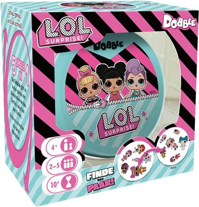 Actual product image Asmodée ZYGD0006 - Dobble L.O.L. Surprise!, Card game, 2-5 players, ages 4+ (DE edition) (German)