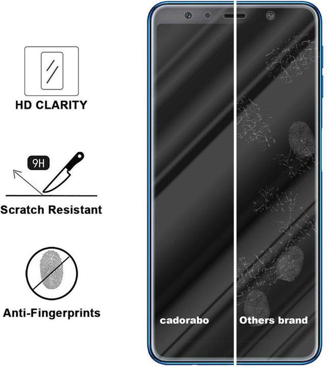 Actual product image Cadorabo Display Protection Glass for Samsung Galaxy A8 PLUS 2018 (1 Piece, Samsung Galaxy A8+)