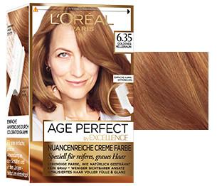 Produktbild L'Oréal Paris Excellence Age Perfect (6.35 Hellbraunes Goldmahagoni)